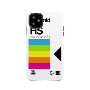 Retro Vhs Tape Vaporwave Aesthetic Rainbow Tough Phone Case