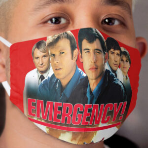 Retro Vintage 70s Medical Drama EMERGENCY! Tribute Cloth Face Mask