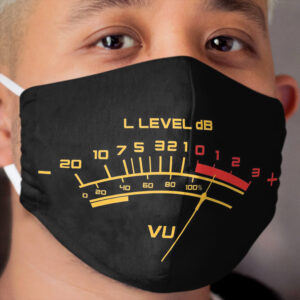 Retro Vu Volume Meter For The Retro Music Lover Cloth Face Mask