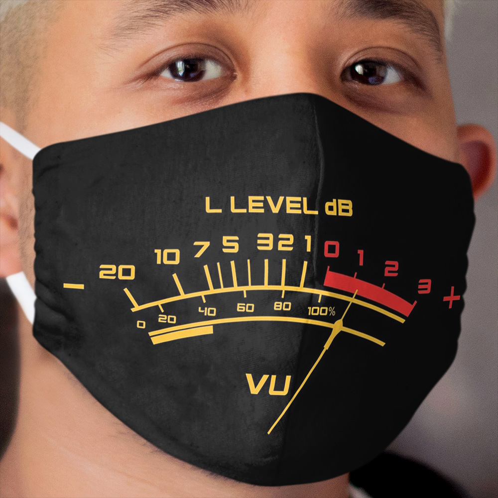 Retro Vu Volume Meter For The Retro Music Lover Cloth Face Mask