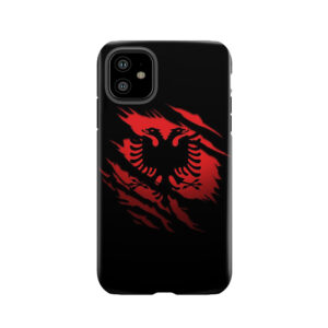 Ripped Albanian Flag Tough Phone Case