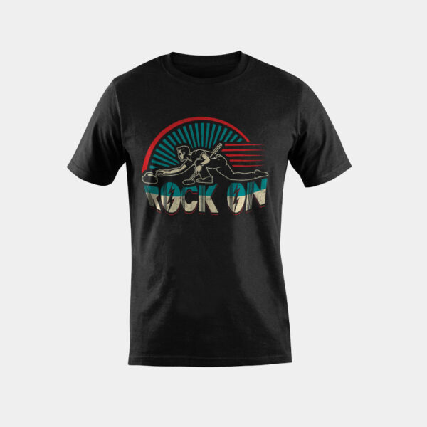 Rock on Curling Winter Sports Skip Bonspiel 2020 Curler T-Shirt