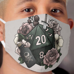 Rogue Class D20 - Tabletop Gaming Dice Cloth Face Mask