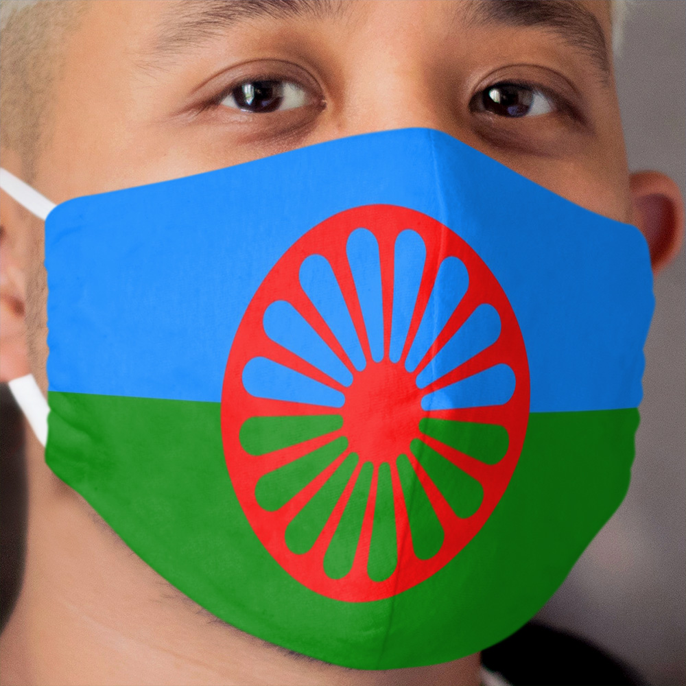 Romani Flag Cloth Face Mask