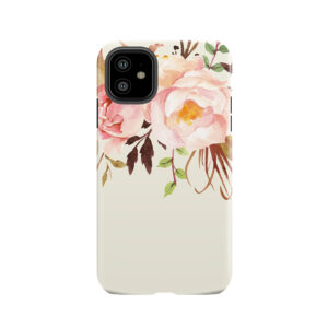 Romantic Watercolor Flower Bouquet Tough Phone Case