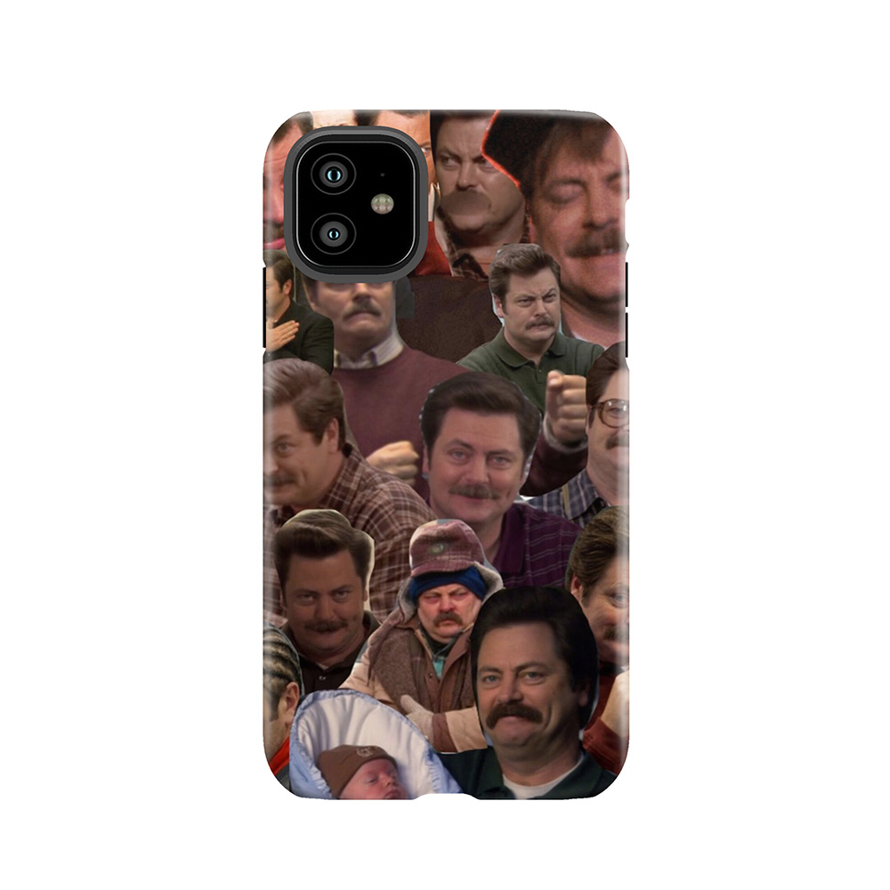 Ron Swanson's Faces Tough Phone Case