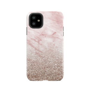 Rose Gold Champagne Glitter Gradient Tough Phone Case