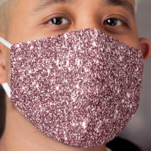 Rose Gold Glitter Pattern Cloth Face Mask