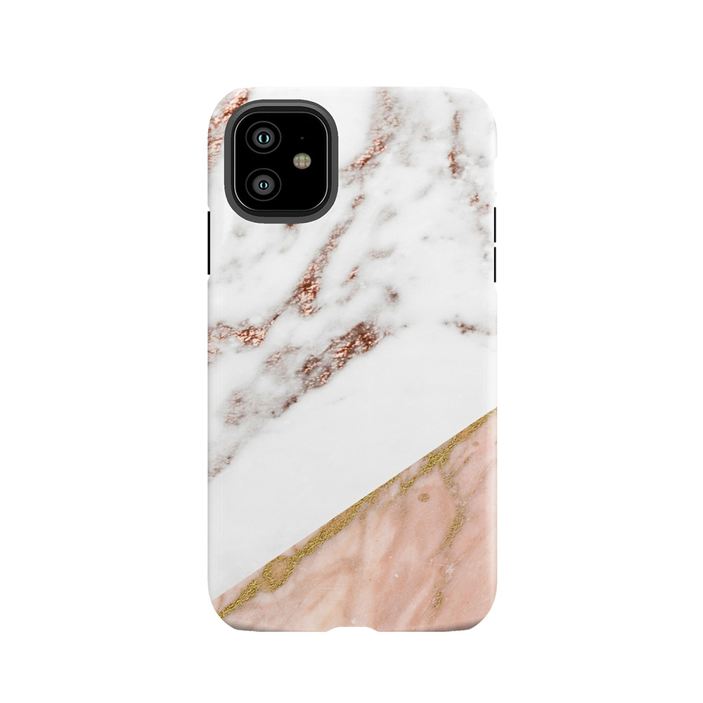 Rose Gold Marble Blended Tough Phone Case