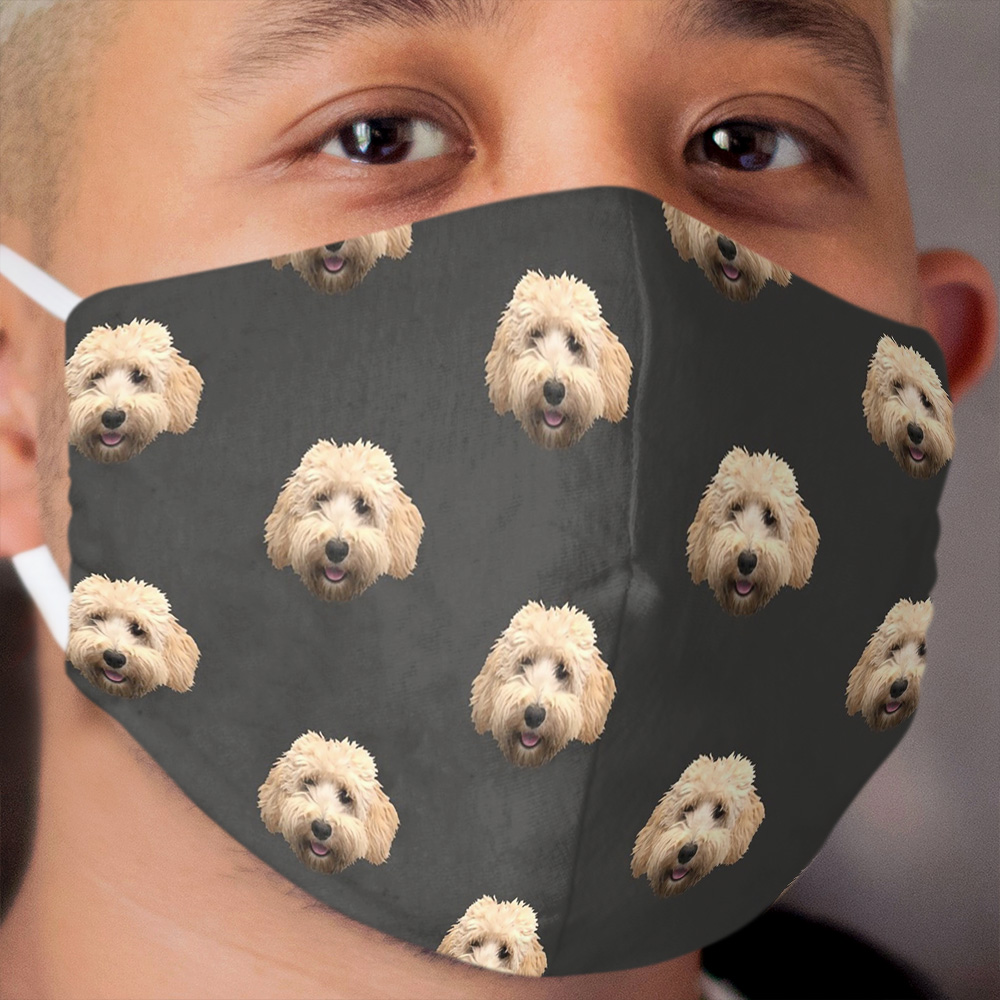 Rosie the Goldendoodle Cloth Face Mask