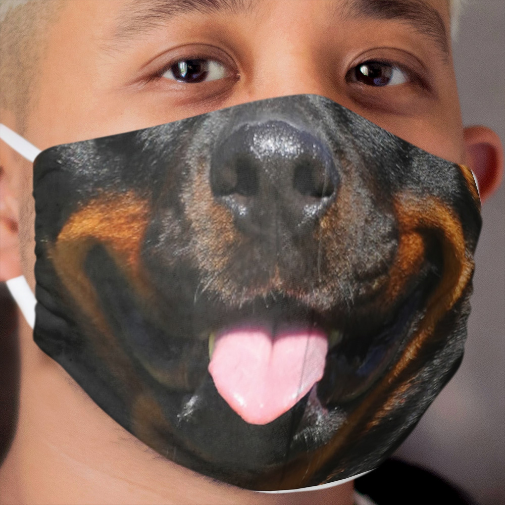 rottweiler funny face mask dog rottweilers Cloth Face Mask