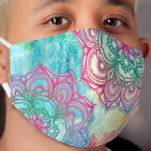Round and Round the Rainbow Cloth Face Mask