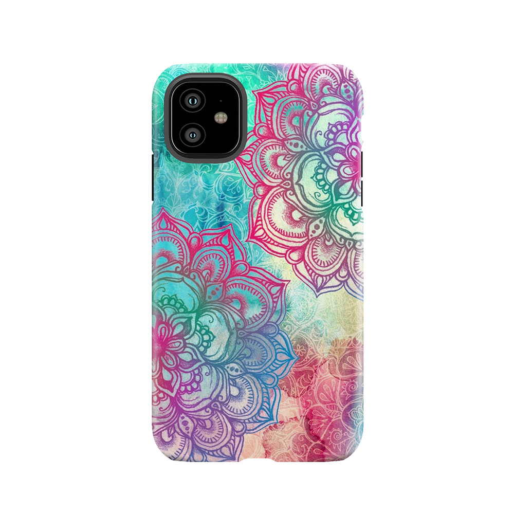 Round And Round The Rainbow Tough Phone Case