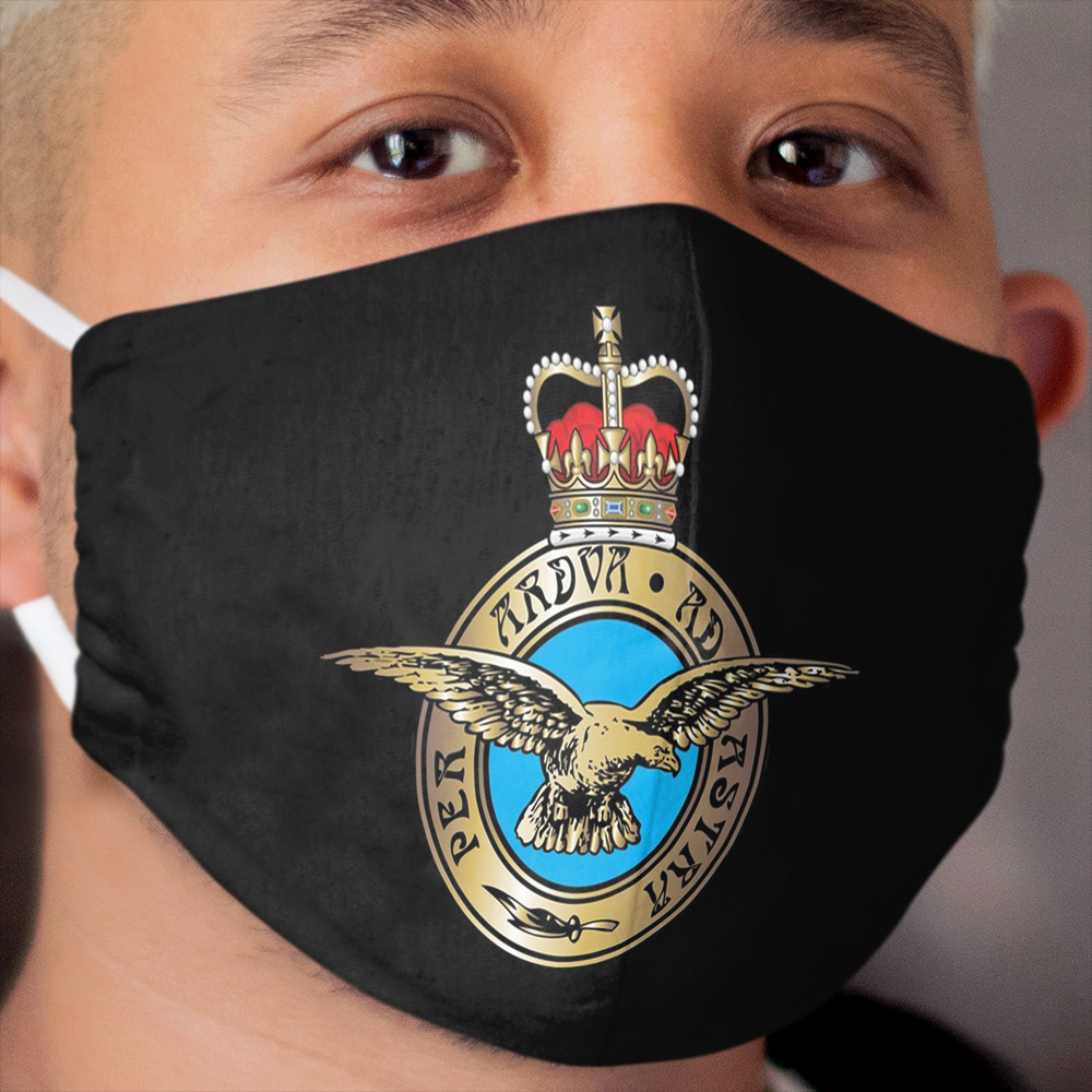 Royal Air Force 'Per Ardua Ad Astra' Insignia Cloth Face Mask