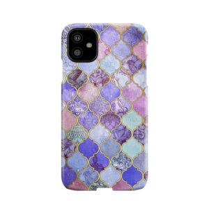 Royal Purple, Mauve & Indigo Decorative Moroccan Tile Pattern Phone Case