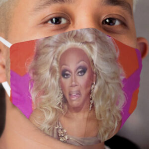 Ru Paul's Response to Silky V Nina West Lip Synch Cloth Face Mask