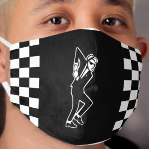 Rude Boy Ska Checkered Cloth Face Mask