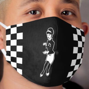 Rude Girl Ska Checkered Cloth Face Mask