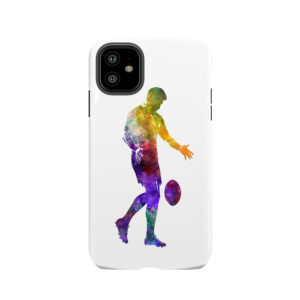 Rugby Man Player 02 In Watercolor Tough Phone Case