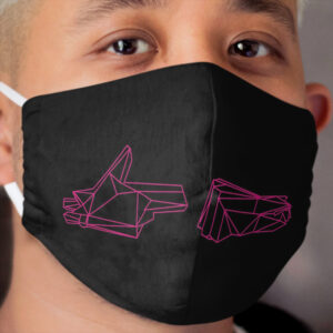 Run The Jewels 4 Wireframe Pink Cloth Face Mask