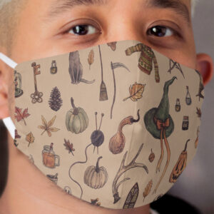 Rustic Brown Cozy Crone Cloth Face Mask