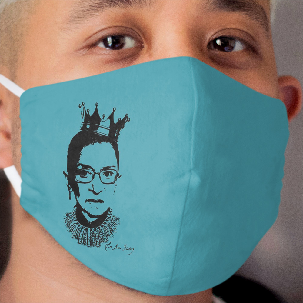 Ruth Bader Ginsburg Autograph Cloth Face Mask