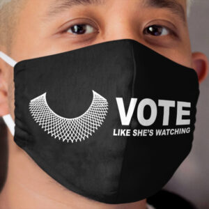 Ruth Bader Ginsburg Collar - Vote 2020 Cloth Face Mask