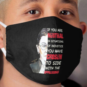 Ruth Bader Ginsburg Notorious RBG product Quote Feminist Gift Cloth Face Mask