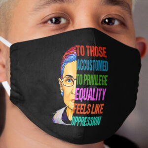 Ruth Bader Ginsburg Rise Together Equality Social Justice Cloth Face Mask