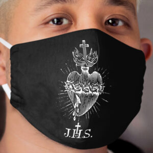 Sacred Heart of Jesus Christ Vintage Catholic Cloth Face Mask
