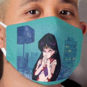Sailor Mars Wearing Cloth Face Mask