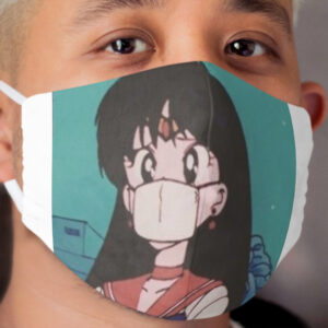Sailor Moon Hino Rei with Cloth Face Mask