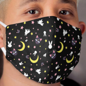 Sailor Moon Pattern Cloth Face Mask 2