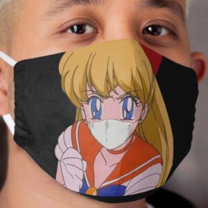 Sailor Venus Wearing Cloth Face Mask