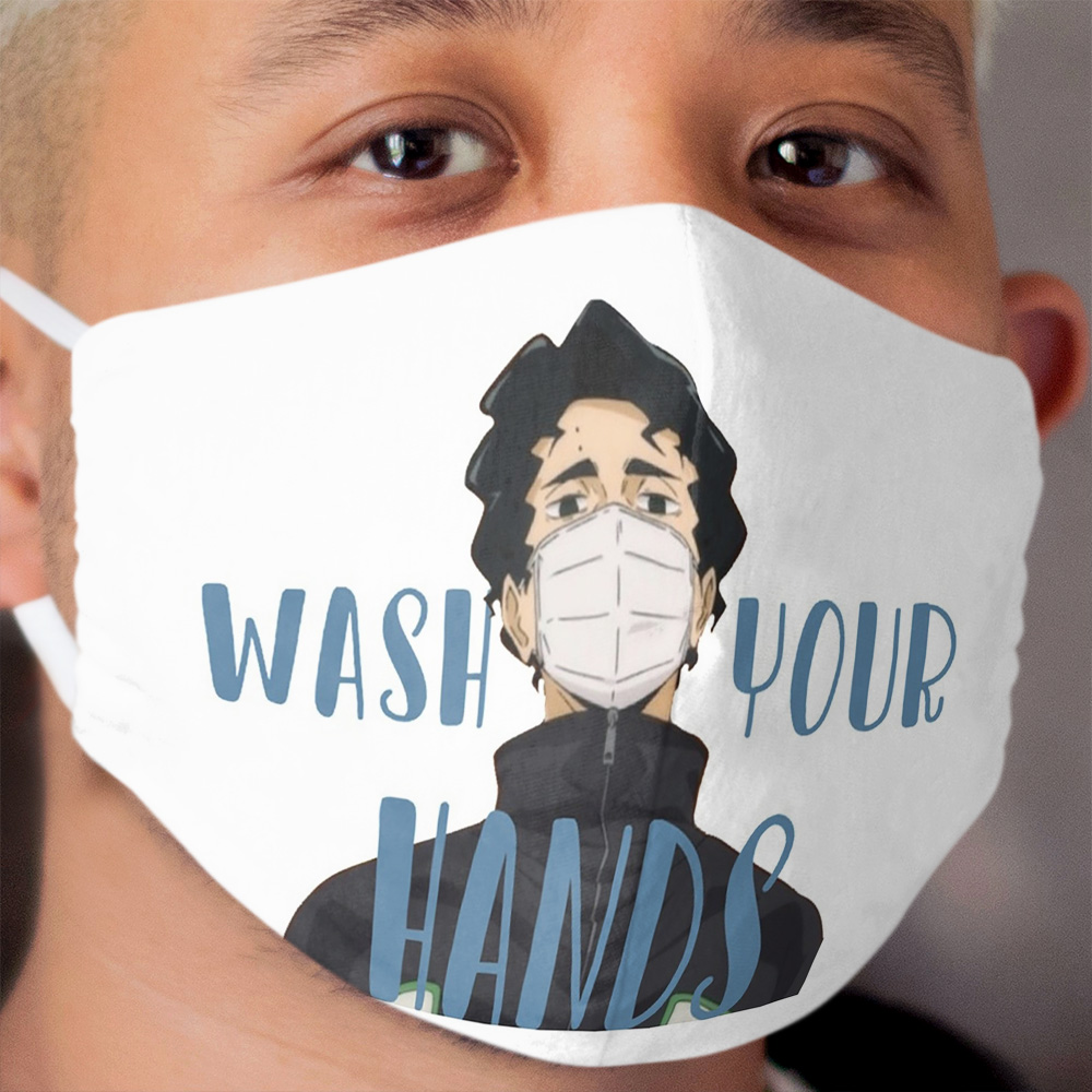sakusa wash your hands Cloth Face Mask
