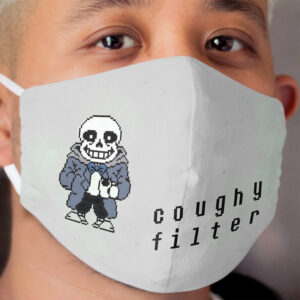 Sans Cloth Face Mask So Pun but less text-y Cloth Face Mask