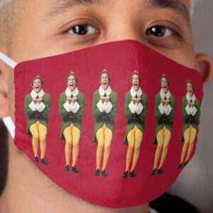 SANTA! OH MY GOD! SANTA'S COMING! I KNOW HIM! I KNOW HIM! Cloth Face Mask