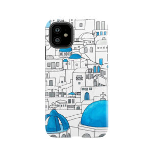 Santorini Blue And White Paradise Tough Phone Case