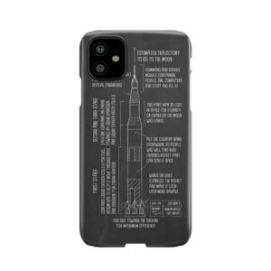 Saturn V Blueprint Phone Case