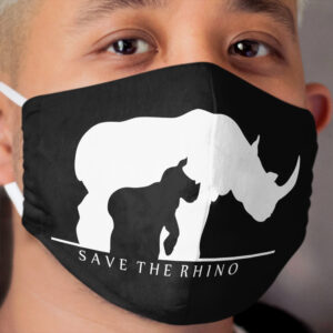 Save The Rhino Cloth Face Mask