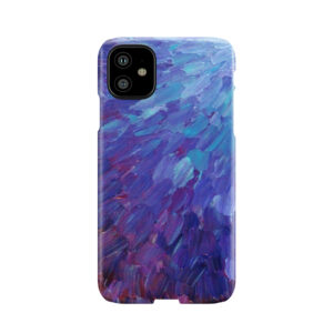 Scales Of A Different Color - Abstract Acrylic Painting Eggplant Sea Scales Ocean Waves Colorful Phone Case