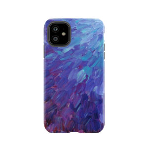 Scales Of A Different Color - Abstract Acrylic Painting Eggplant Sea Scales Ocean Waves Colorful Tough Phone Case