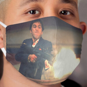 Scarface Tony Montana Shooting Cloth Face Mask