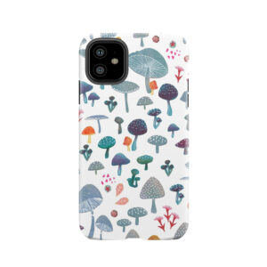 Scattered Mushroom Pattern Tough Phone Case