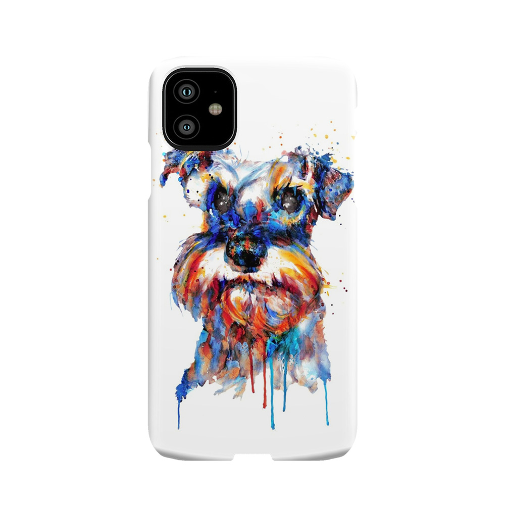 Schnauzer Head Phone Case