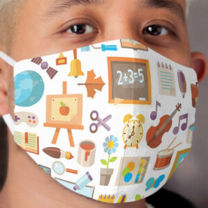 School is Cool (white Background) Cloth Face Mask