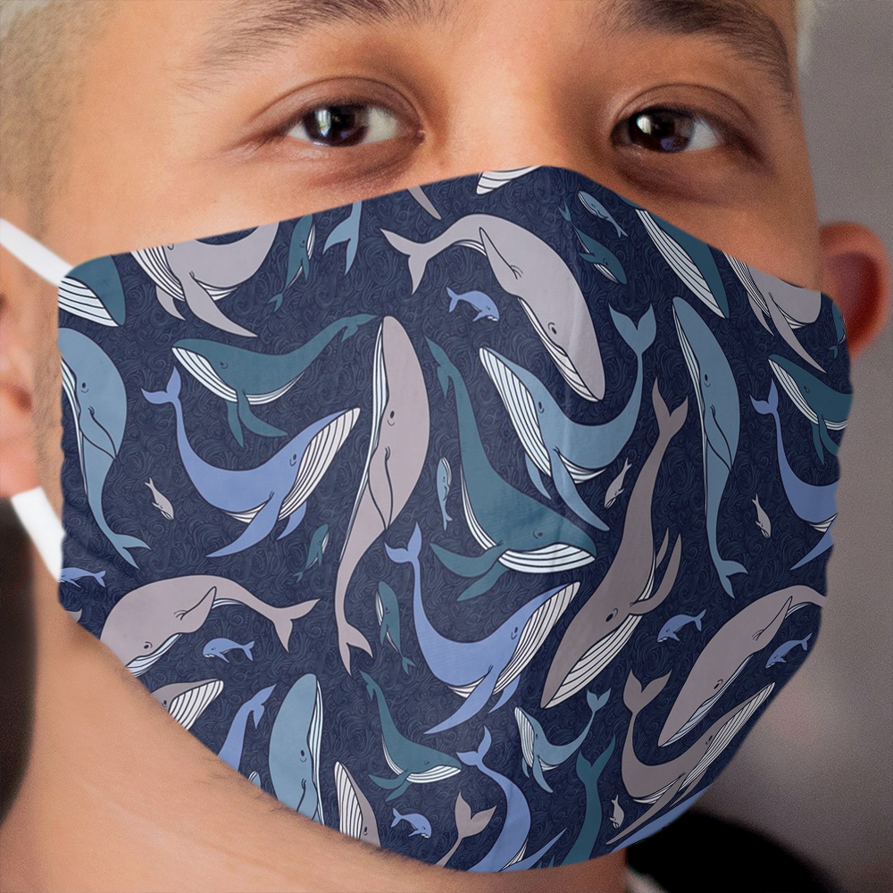 School of whales Cloth Face Mask