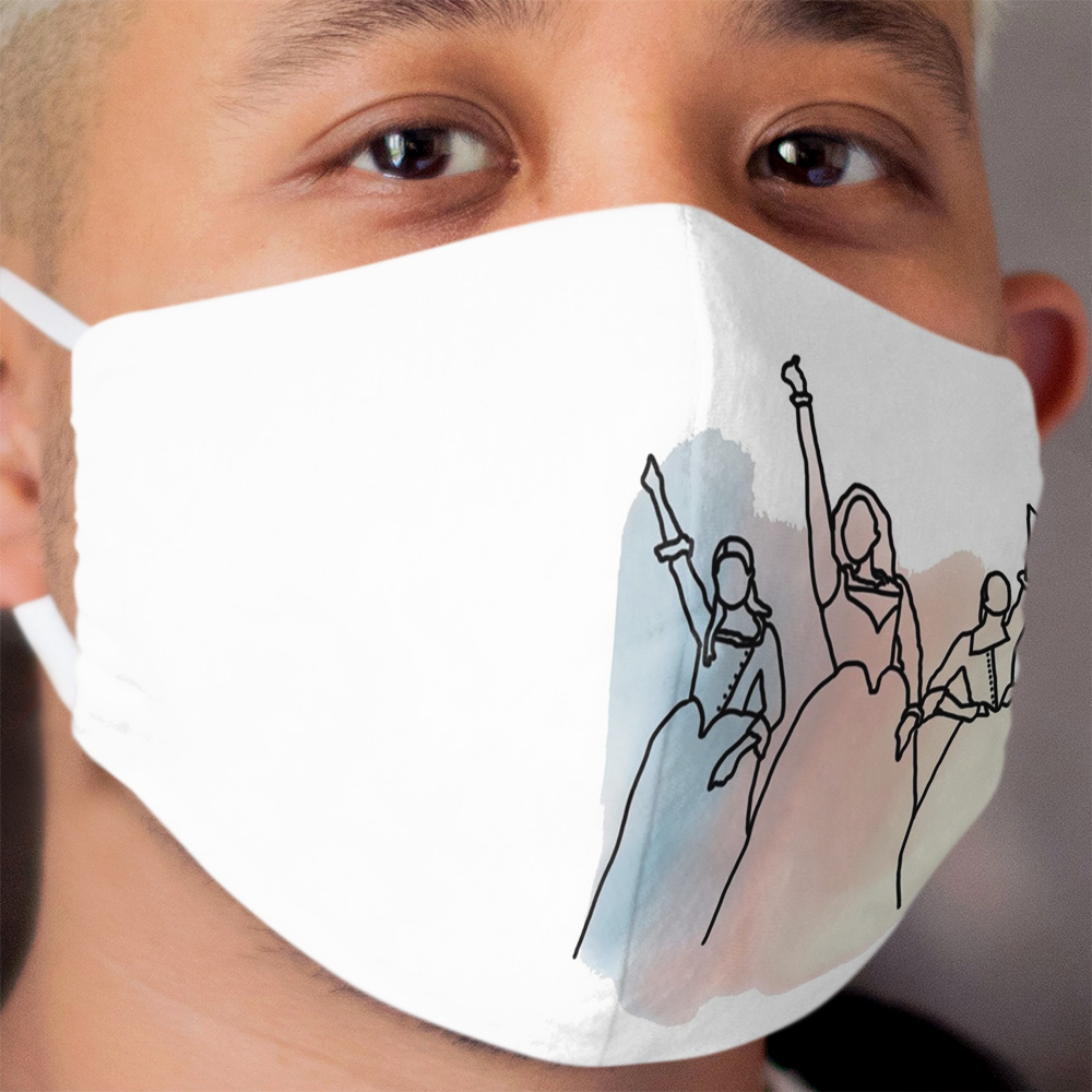 Schuyler Sisters Design Cloth Face Mask