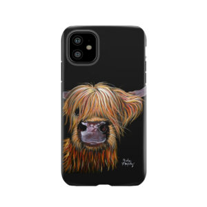 Scottish Hairy Highland Cow 'Henry' By Shirley Macarthur Tough Phone Case