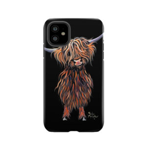 Scottish Hairy Highland Cow ' Wee Mac ' By Shirley Macarthur Tough Phone Case